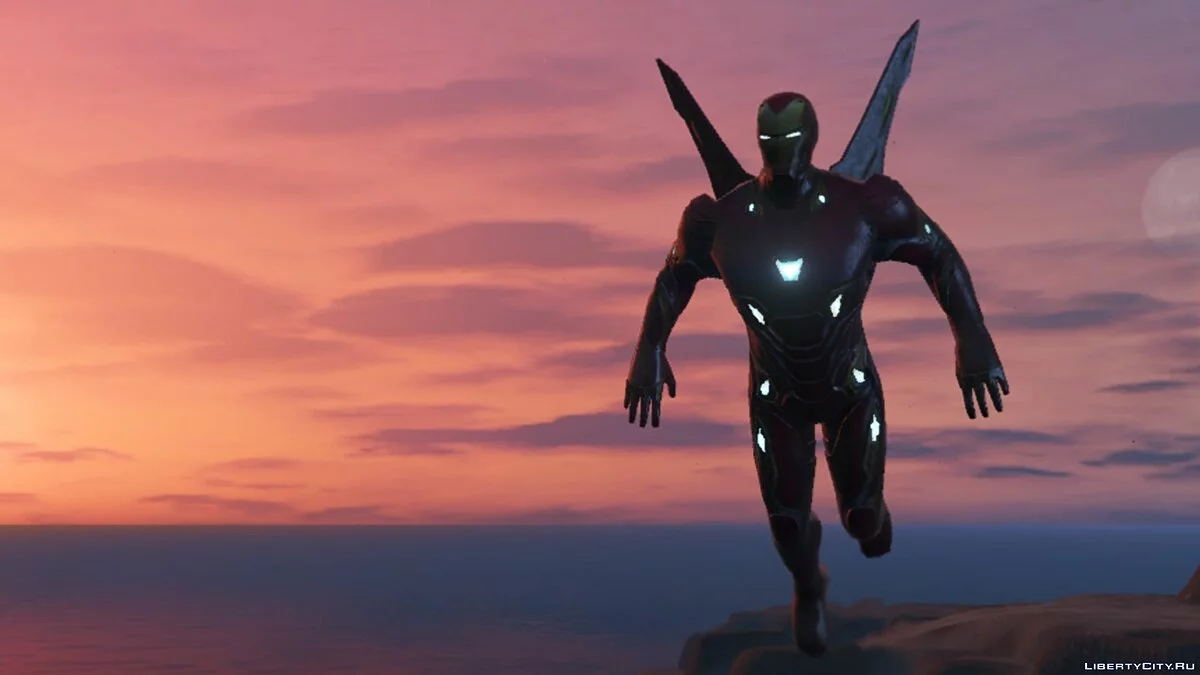 Iron Man Mark 50 (MFF version Full emissive update) 1.2 / GTA 5