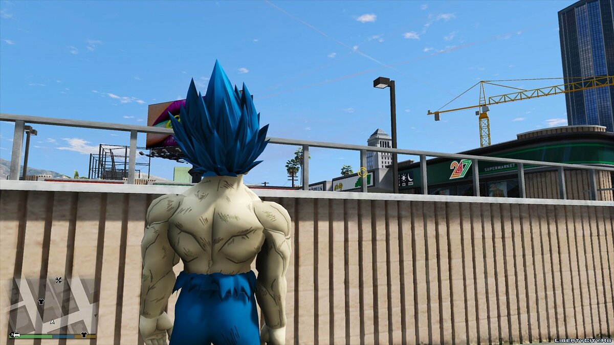 Скачать Topless Vegeta - SSJ Blue Evolution / Ascended Super Saiyan Blue  (Dragon Ball Super) [Add-On / Replace] Final для GTA 5