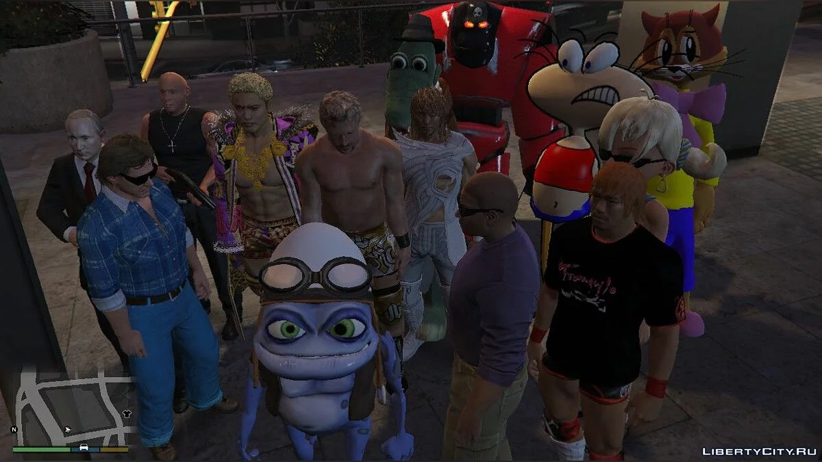 Crazy Frog со звуком + робот дрон (обновлено) / GTA 5