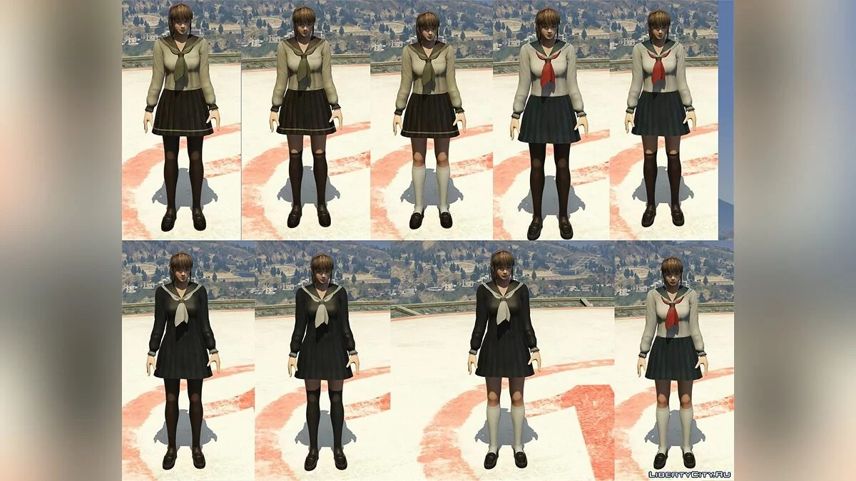 DOA5 Hitomi Sailor fuku [Add-On] / GTA 5