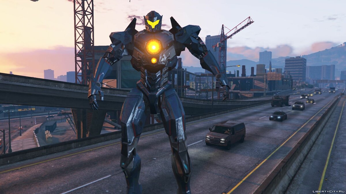 Скачать Gipsy Avenger (Pacific Rim : Uprising) [Add-on Ped] 1.0 для GTA 5