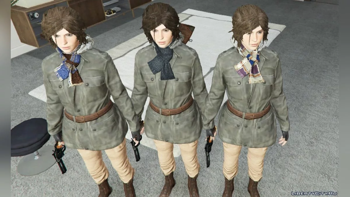 Shadow Of The Tomb Raider Lara Croft enhanced textures + wardrobe 1.8 / GTA 5