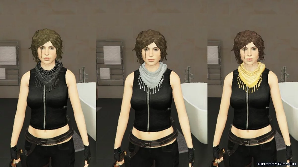 Shadow Of The Tomb Raider Lara Croft enhanced textures + wardrobe 1.8 / GTA 5