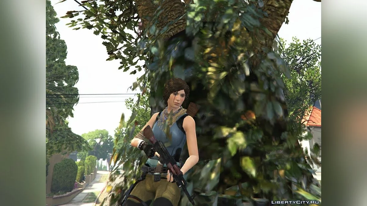 Shadow Of The Tomb Raider Lara Croft enhanced textures + wardrobe 1.8 / GTA 5