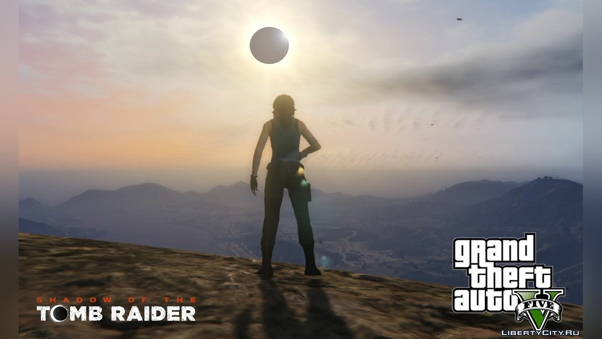 Скачать Shadow Of The Tomb Raider Lara Croft enhanced textures + wardrobe  1.8 для GTA 5