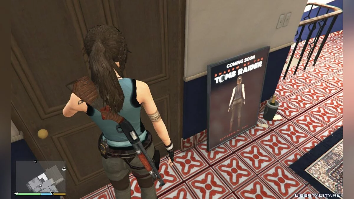 Shadow Of The Tomb Raider Lara Croft enhanced textures + wardrobe 1.8 / GTA 5