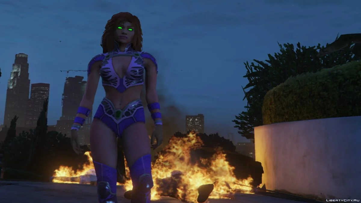 Starfire (Injustice 2) [Add-On Ped with Emissive eyes] 1.0 / GTA 5