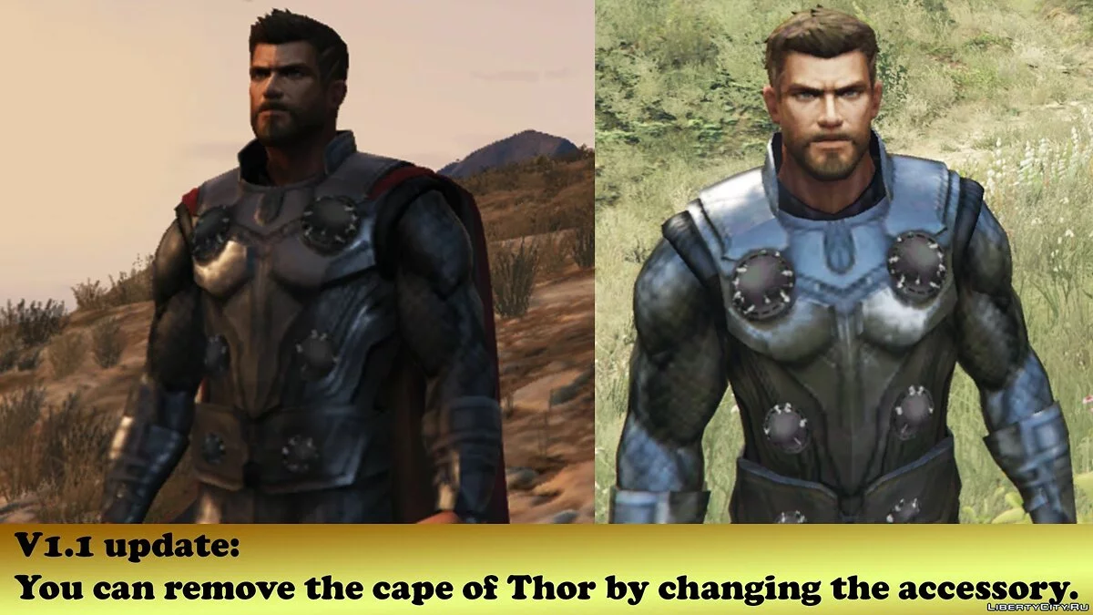 Thor (Avengers Infinity War) [Turn on & off Cape] 1.1 / GTA 5