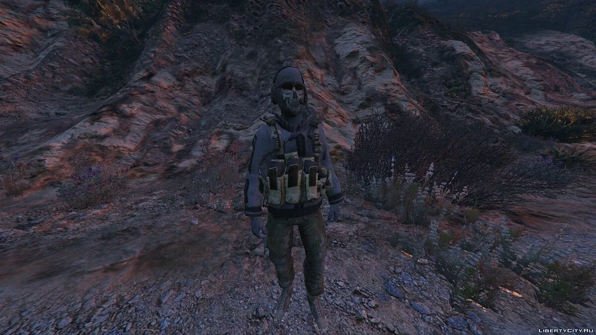 Call of Duty MW Simon "Ghost" Riley 1.0 - Саймон "Гоуст" Райли / GTA 5