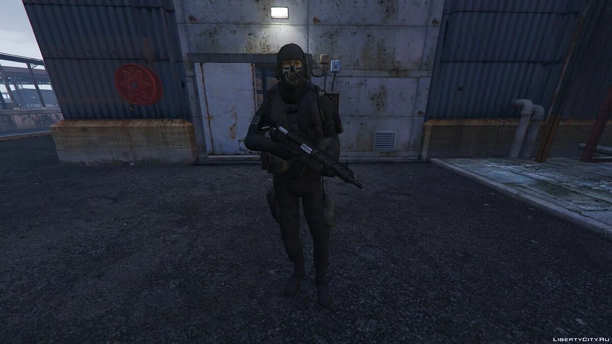 Call of Duty MW Simon "Ghost" Riley 1.0 - Саймон "Гоуст" Райли / GTA 5