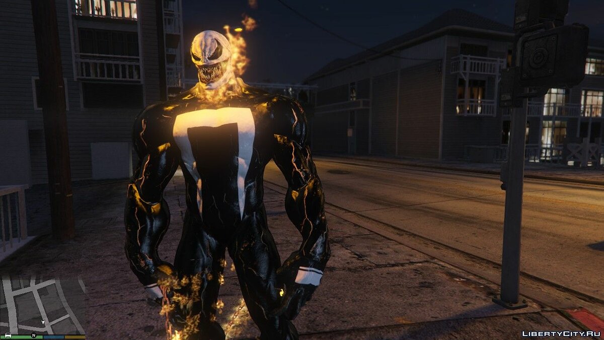 Скачать VENOM - GHOSTRIDER 1.0 - Призрачный Веном для GTA 5