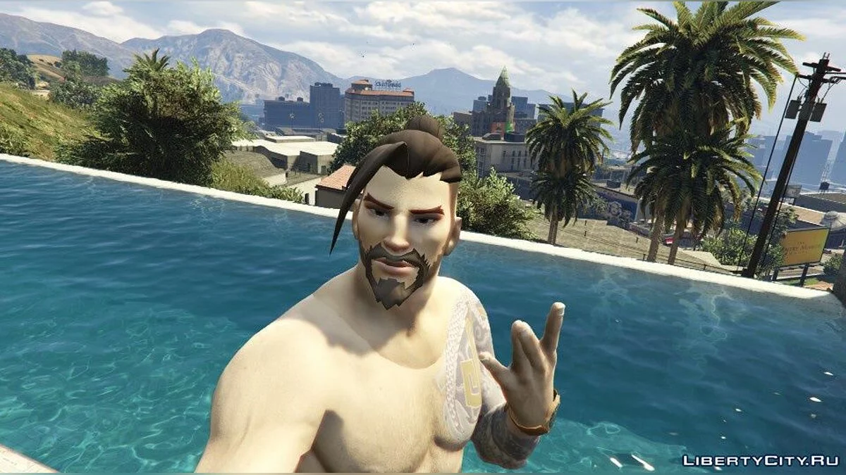 Hanzo Shimada [Franklin Replacer] 1.0 - Ханзо из Overwatch / GTA 5