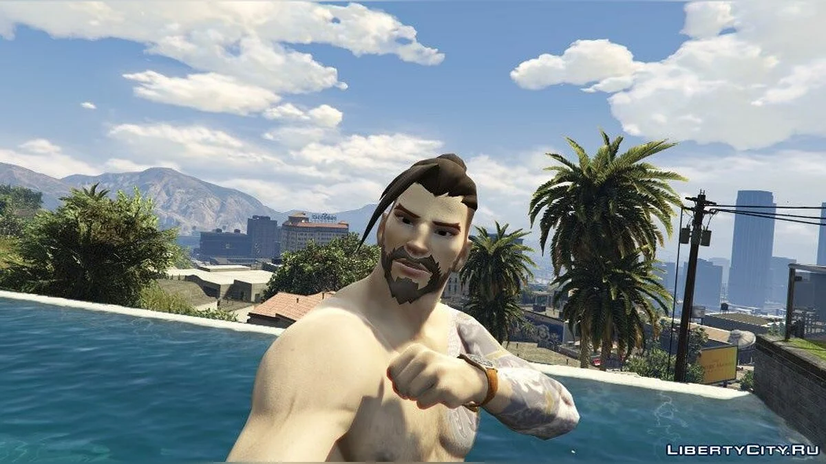 Hanzo Shimada [Franklin Replacer] 1.0 - Ханзо из Overwatch / GTA 5