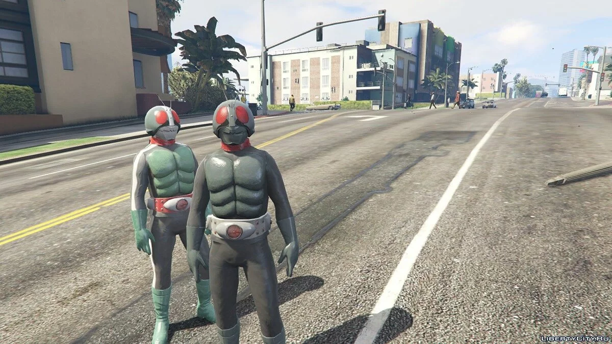 Ichigo (Sakurajima) & Nigo (Оригинальный) из сериала Kamen Rider / GTA 5