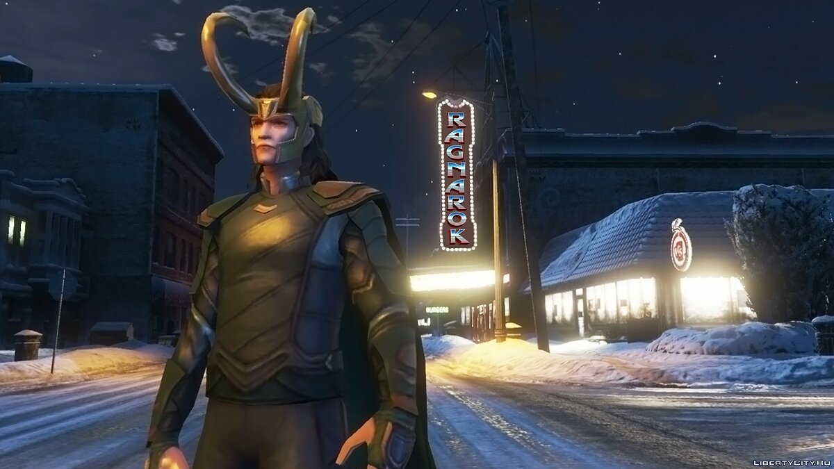 Скачать Loki (Thor Ragnarok) [Add-On Ped] 1.1 - Локи из киновселенной  Марвел для GTA 5