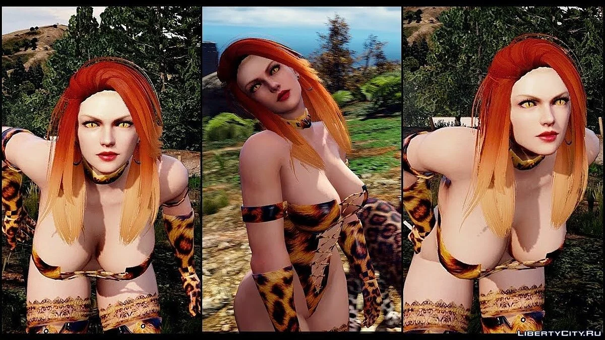 Rachel's jaguar skin + cat eyes (Commision Work) 1.0 / GTA 5