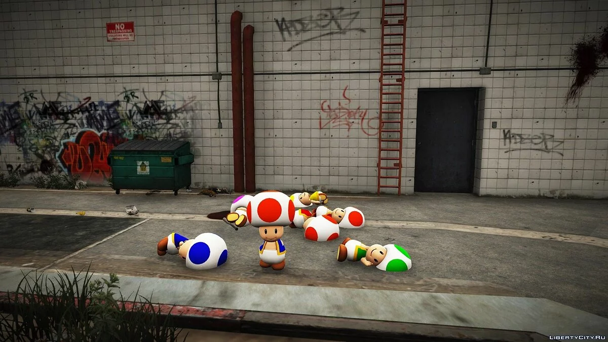 Super Mario Toads [Add-On Ped] 1.0 - Пак грибочков из Super Mario / GTA 5