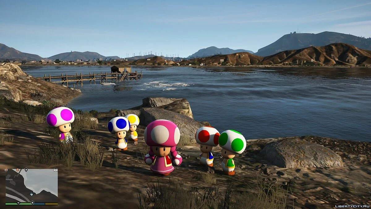 Super Mario Toads [Add-On Ped] 1.0 - Пак грибочков из Super Mario / GTA 5