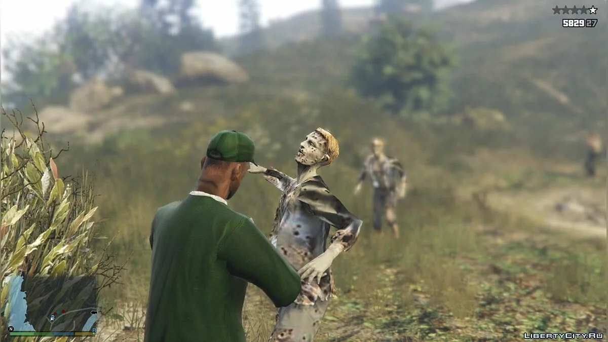 Zombi Human (creatures edition) - Не плохой скин зомби / GTA 5