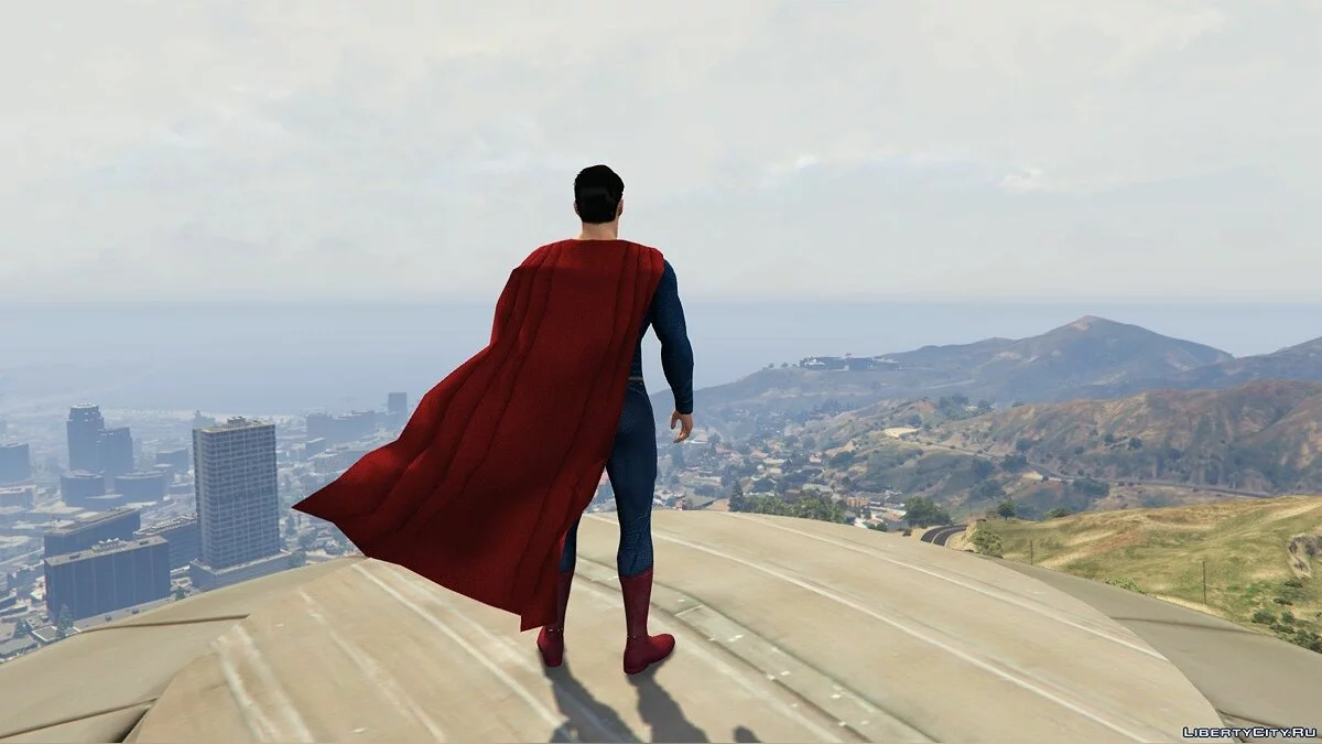 Супермен с физикой плаща / GTA 5