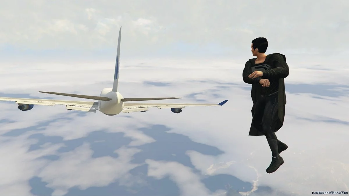 Супермен с физикой плаща / GTA 5
