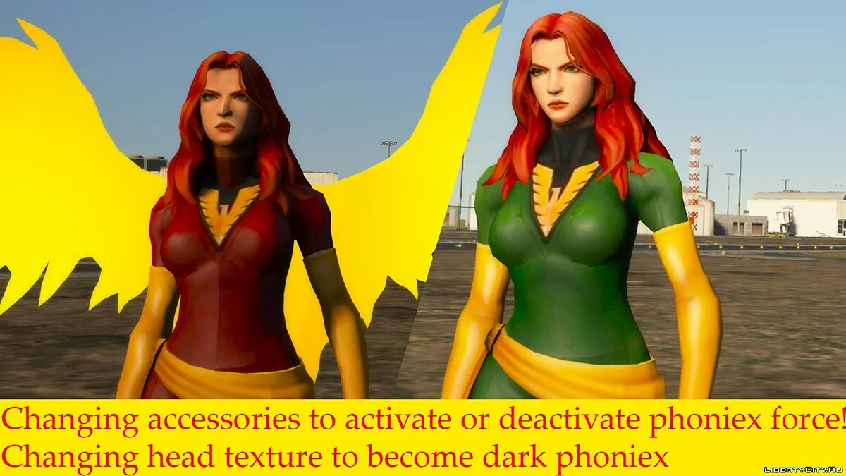 Jean Grey из игры  Marvel Future Fight / GTA 5