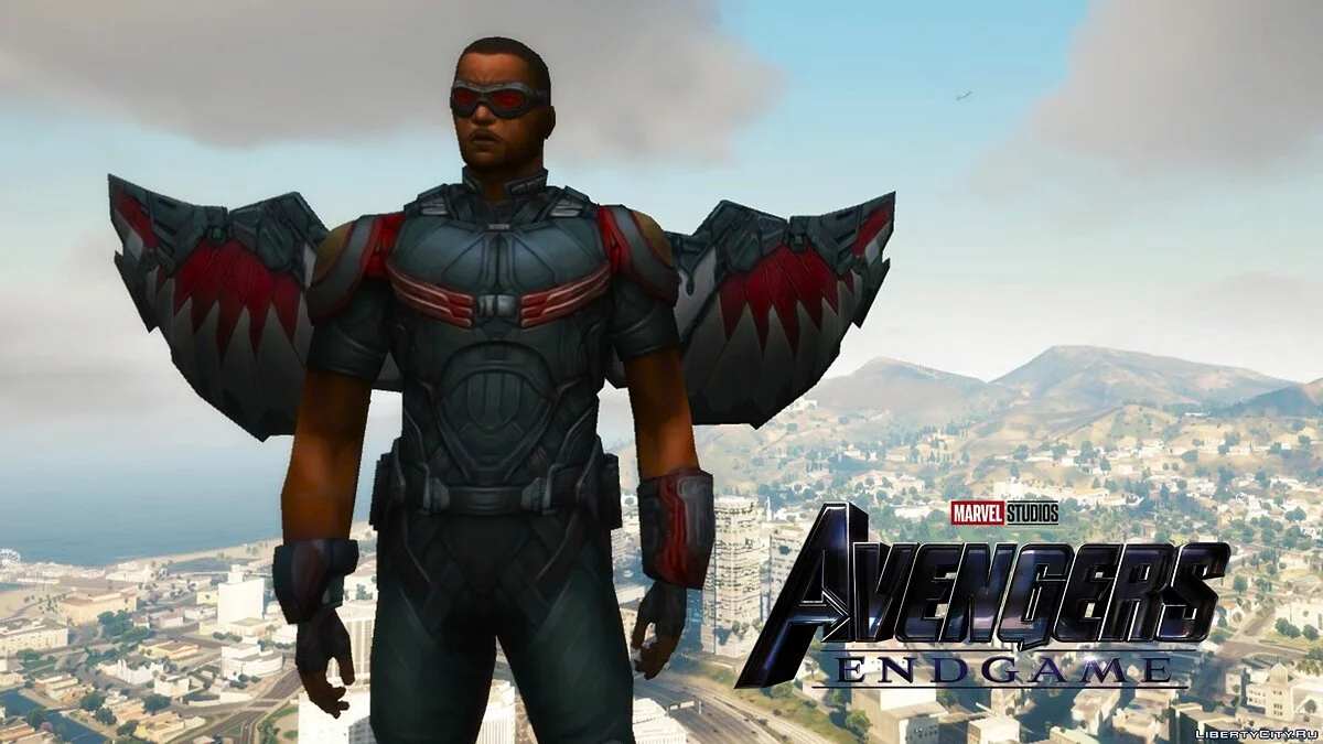 Сокол из игры Marvel Future Fight / GTA 5