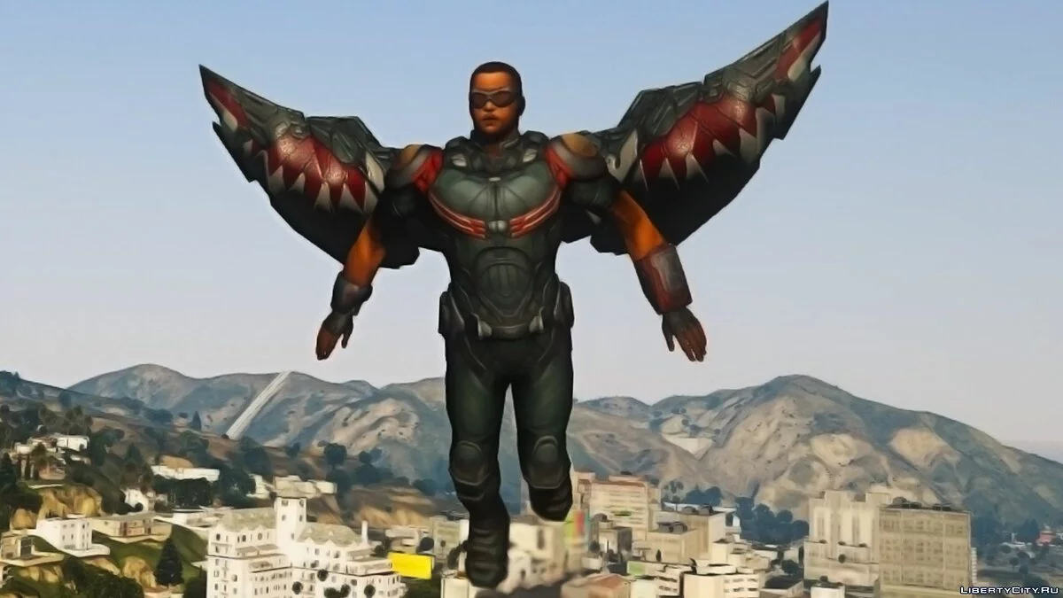 Сокол из игры Marvel Future Fight / GTA 5