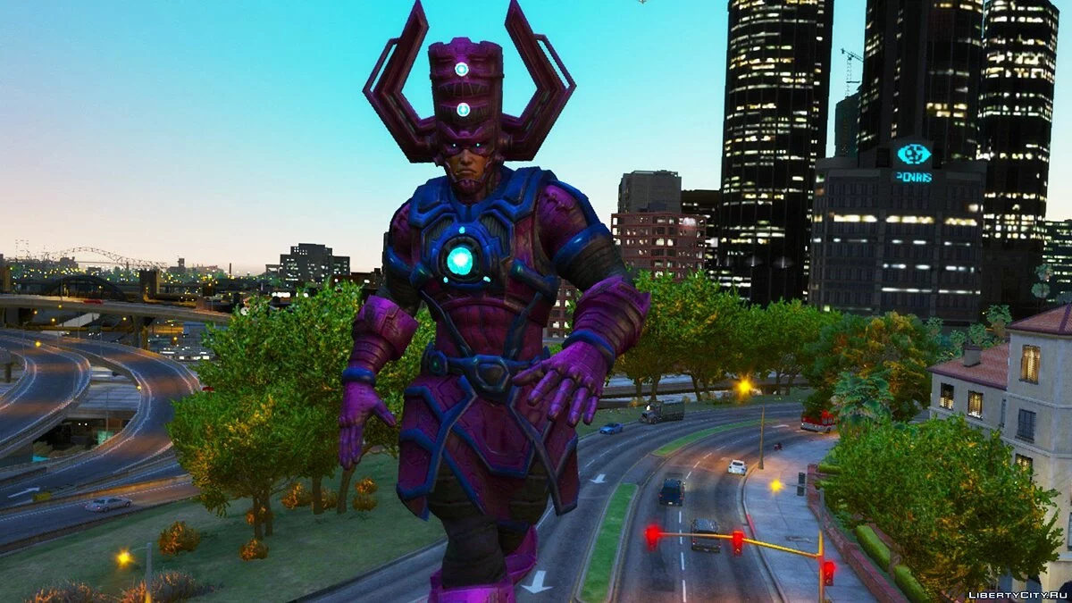 Галактус из игры Marvel Future Fight / GTA 5
