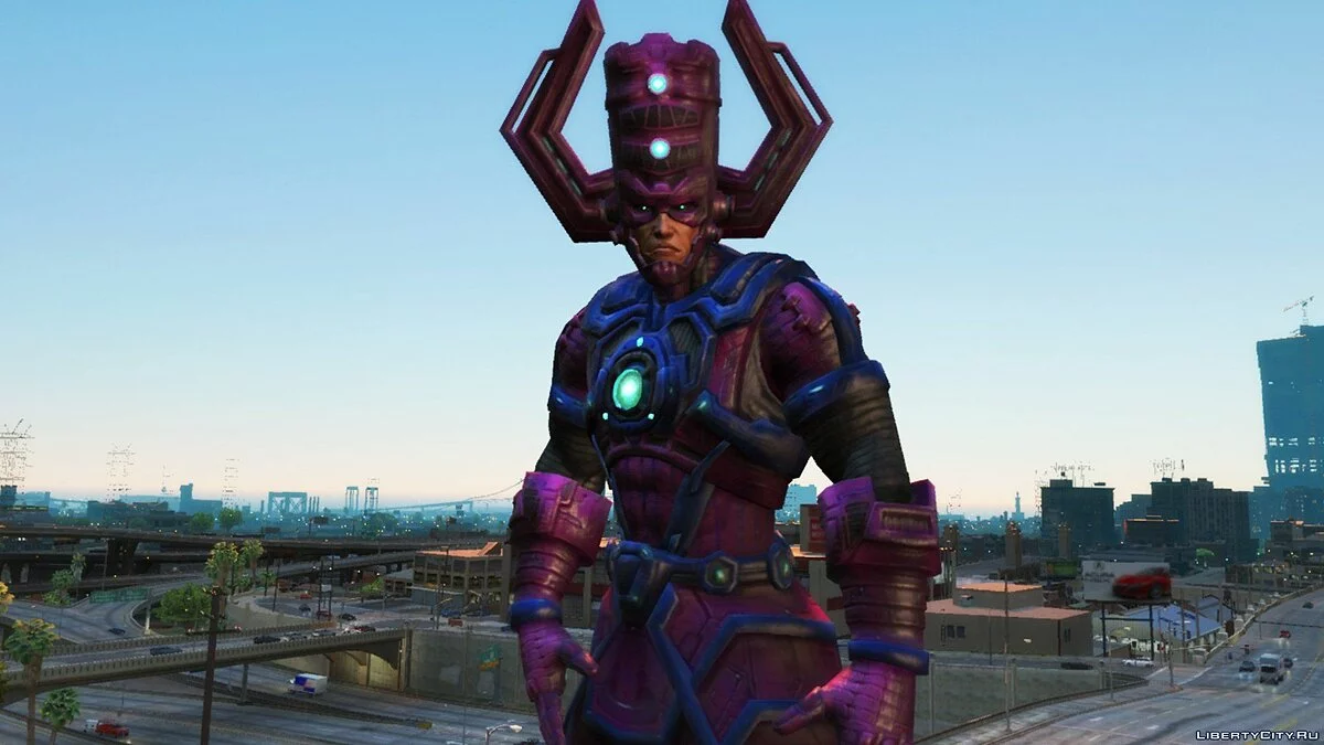 Галактус из игры Marvel Future Fight / GTA 5