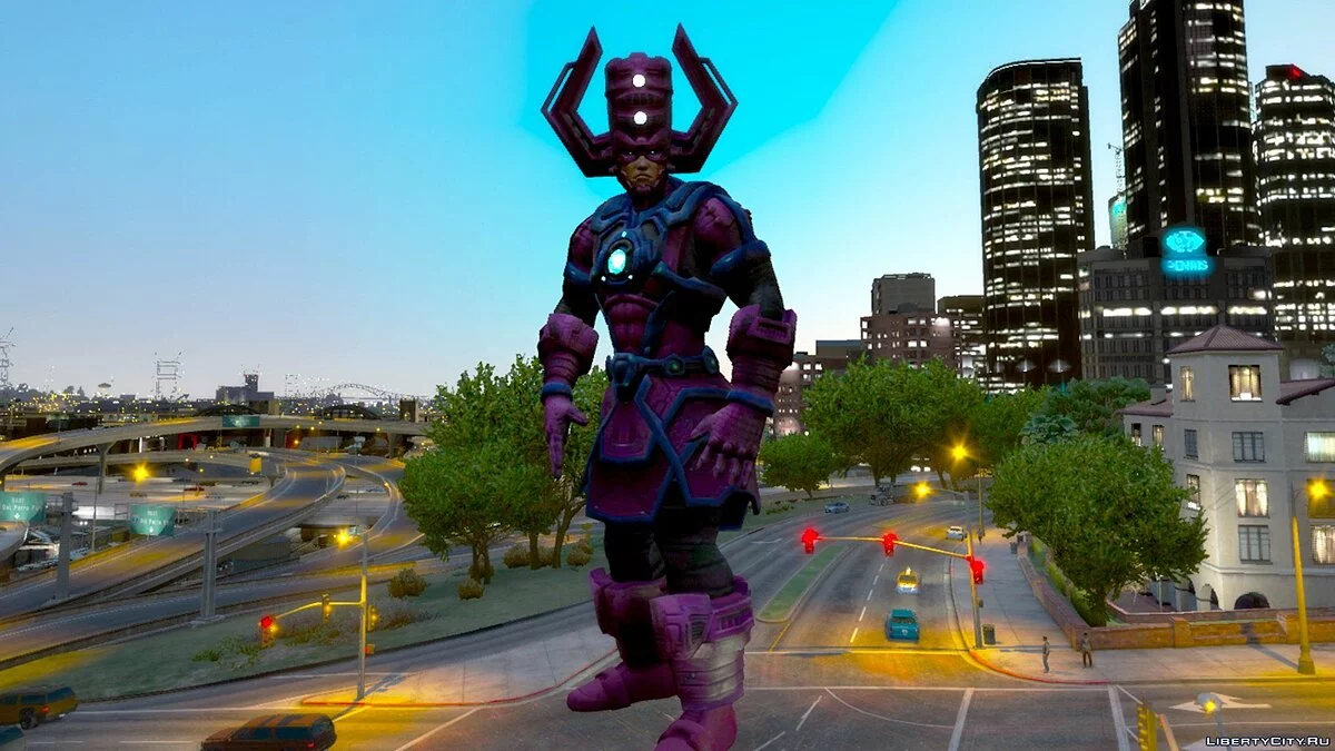 Галактус из игры Marvel Future Fight / GTA 5