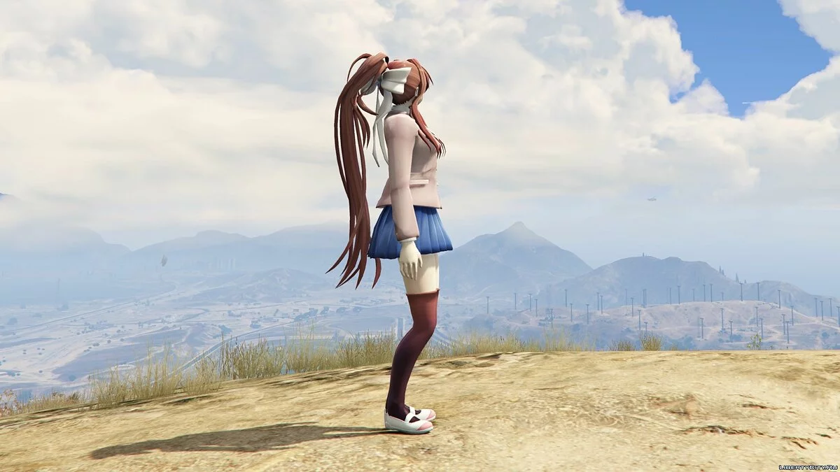 Моника из Doki Doki Literature Club / GTA 5