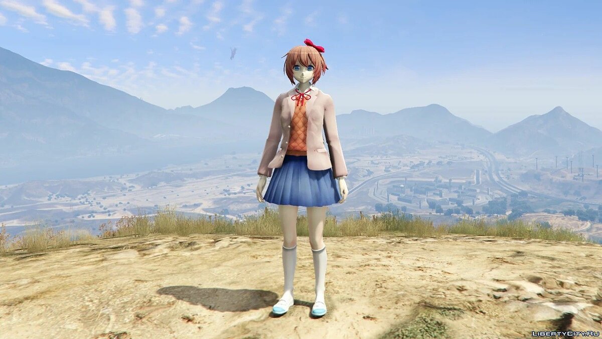 Скачать Саёри из Doki Doki Literature Club для GTA 5