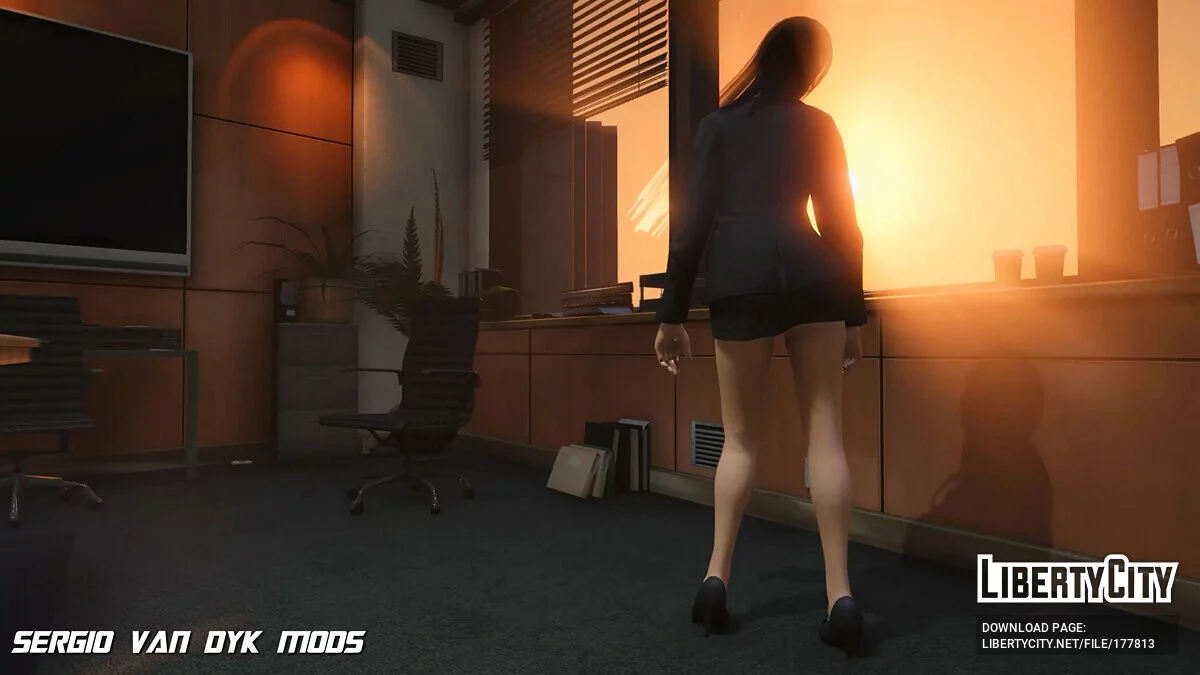 Кокоро в офисной одежде / GTA 5