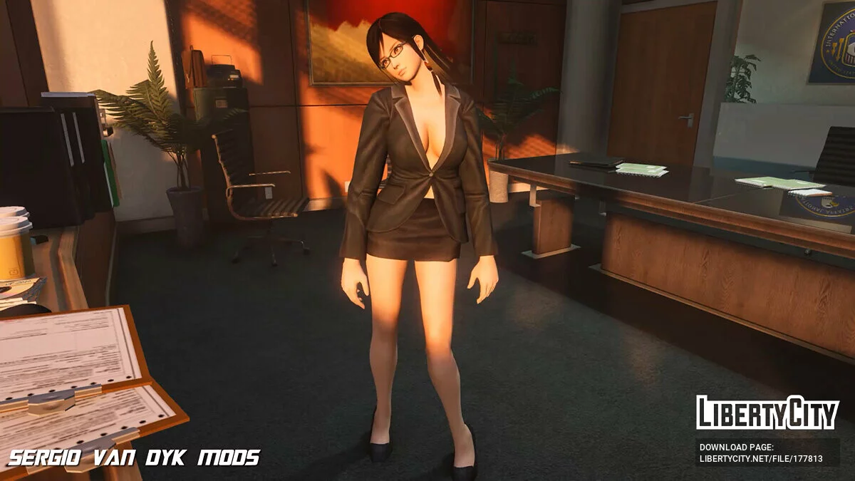 Кокоро в офисной одежде / GTA 5