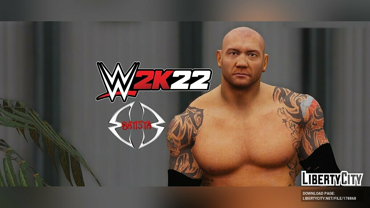 Download Batista from WWE2k22 for GTA 5