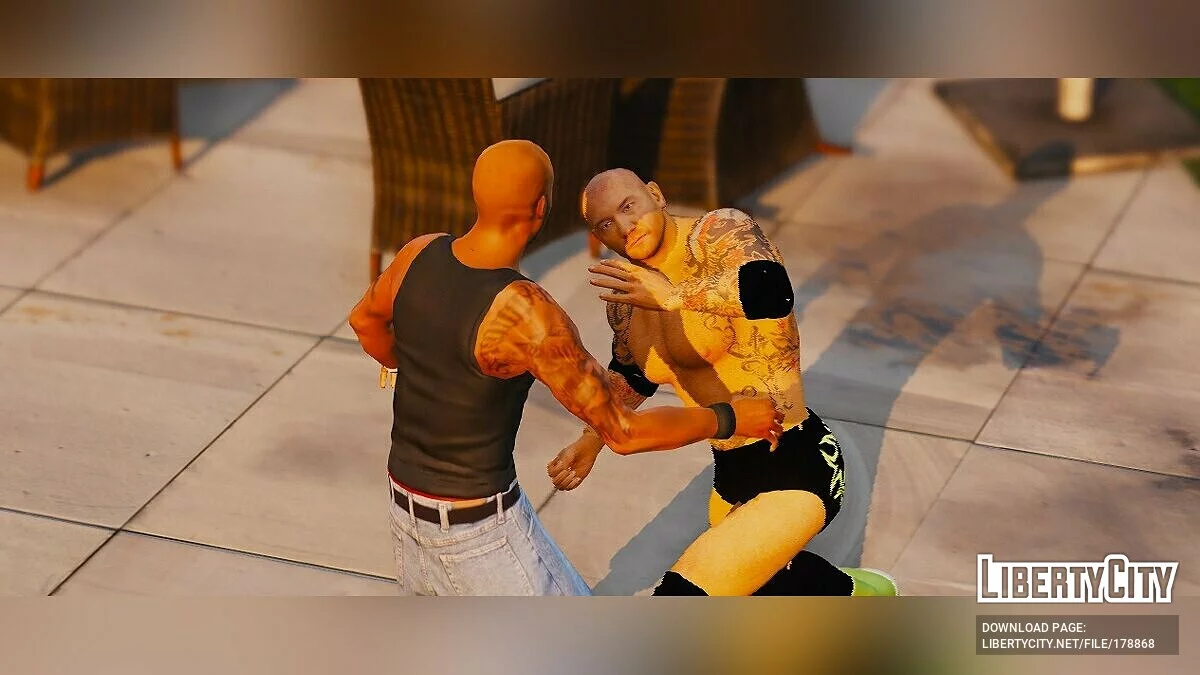 Батиста из WWE2k22 / GTA 5