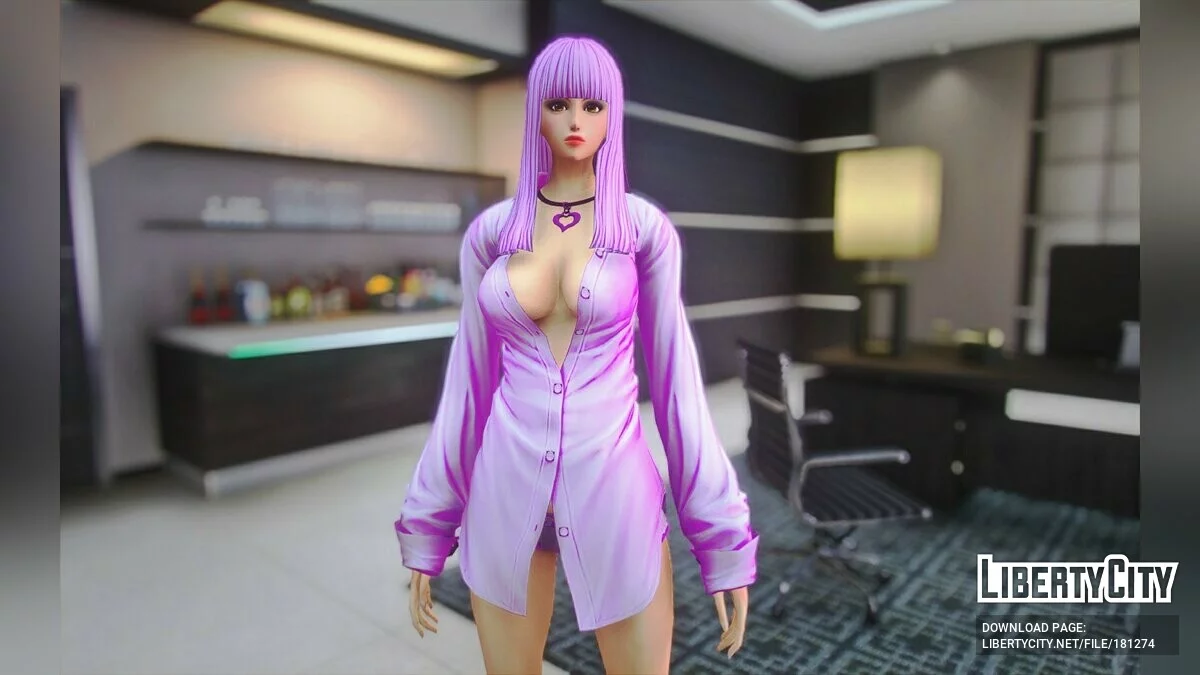 Девушка в длинном платье v1.0 / GTA 5