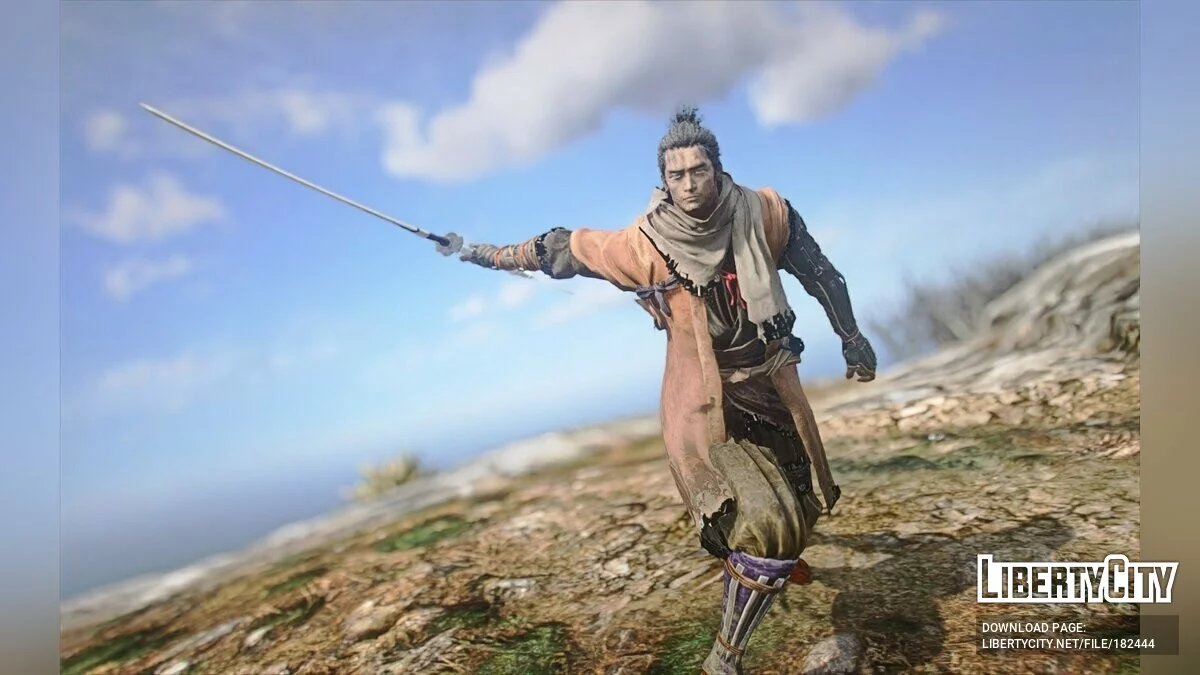 Волк из Sekiro: Shadows Die Twice v1.0 / GTA 5