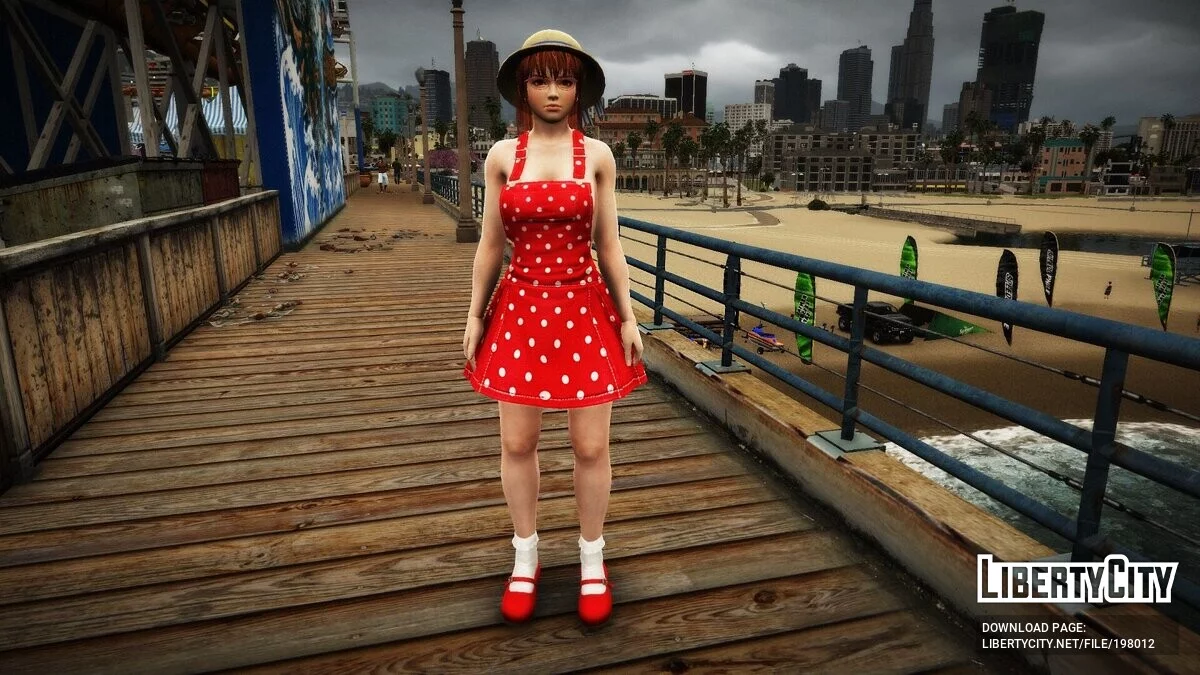 Касуми в повседневном платье из DOAR5 / GTA 5