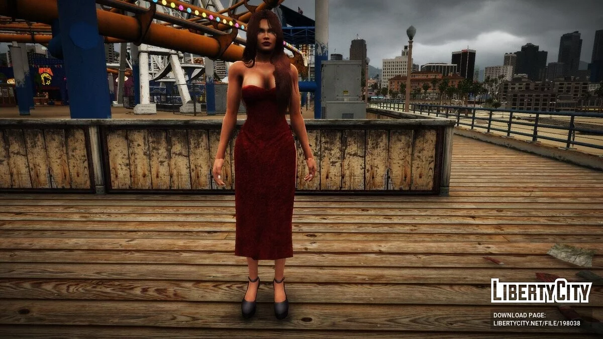 Лиза Хэмилтон в люксовом платье / GTA 5