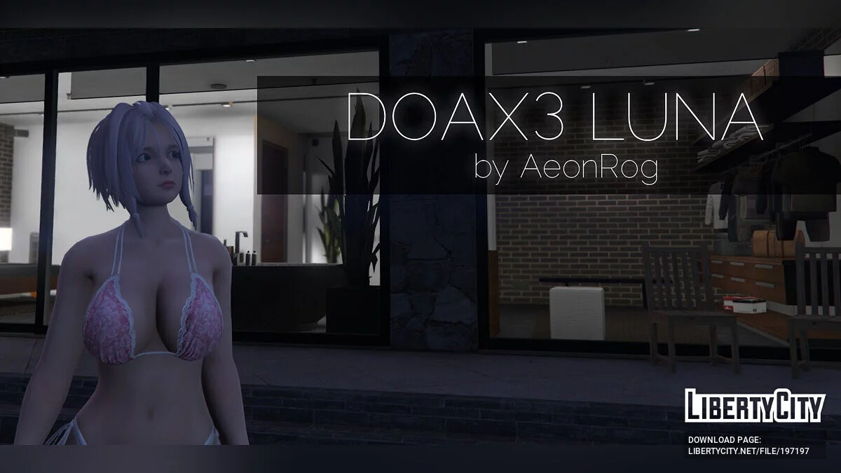 Луна из DOAX3 в бикини / GTA 5