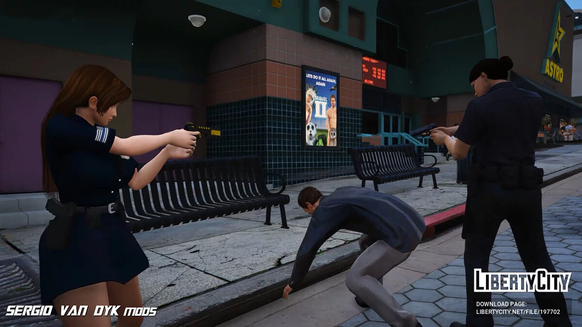 Маи Ширануи в форме офицера полиции/шерифа / GTA 5