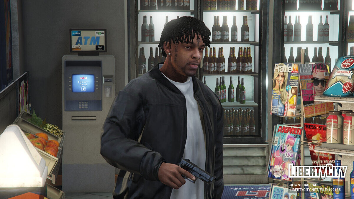 Скачать 21 Savage | *Replace Player* V2.1 для GTA 5