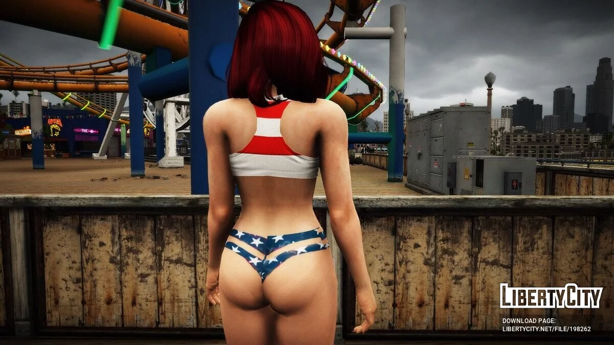Мэй Ширануи в бикини + блондинка / GTA 5