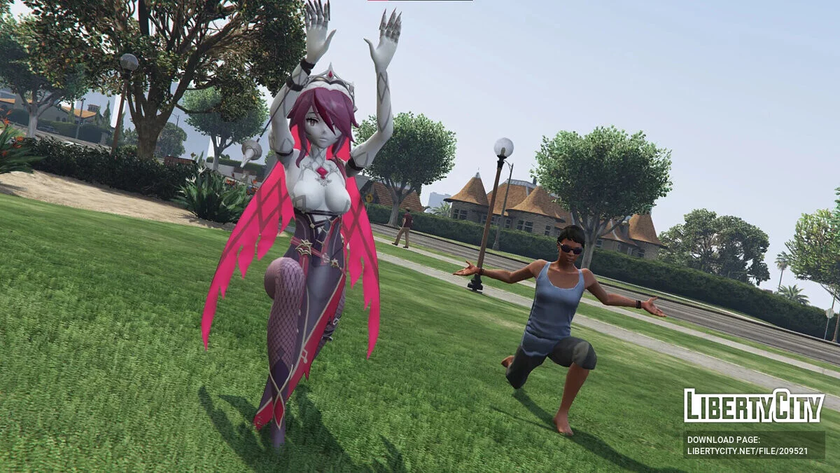 Rosaria из Genshin Impact / GTA 5