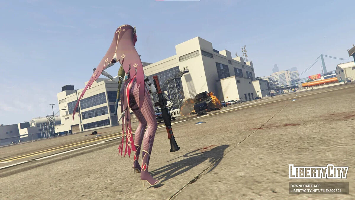 Rosaria из Genshin Impact / GTA 5