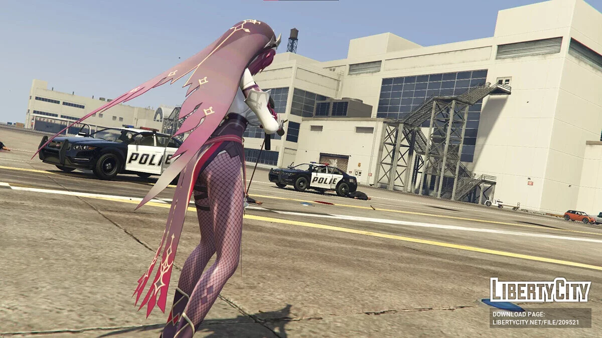 Rosaria из Genshin Impact / GTA 5