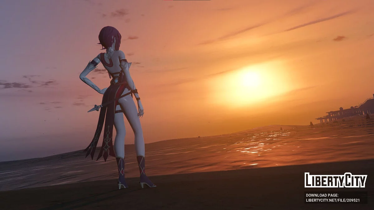 Rosaria из Genshin Impact / GTA 5