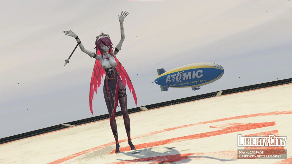 Rosaria из Genshin Impact / GTA 5